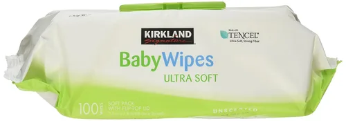 Kirkland Toallitas para bebé de firma ultra suaves, sin perfume, fibra fuerte que hidrata la piel sensible y limpia suavemente, ayuda a mantener la