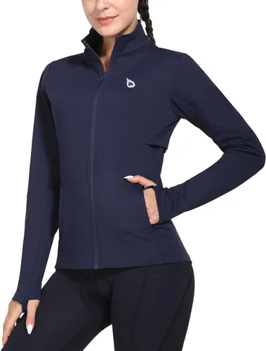 Miniatura 10 de baleaf Chaqueta de Running de Forro Polar para Mujer Resistente al Agua con Cremallera Completa Equipo para Clima Frío Invernal Chaquetas Térmicas
