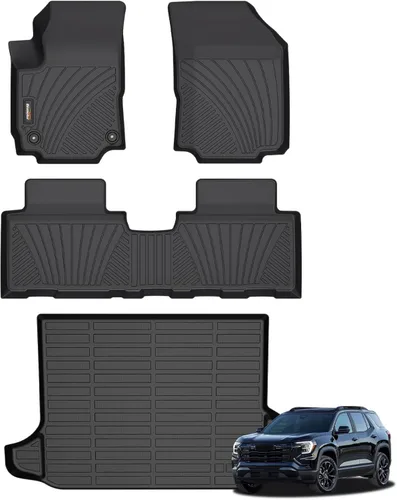 Miniatura 76 de Alfombrillas de TPE para Toyota Highlander 2014-2019 7 y 8 asientos, protección para todo tipo de clima, forros de piso de automóvil resistentes