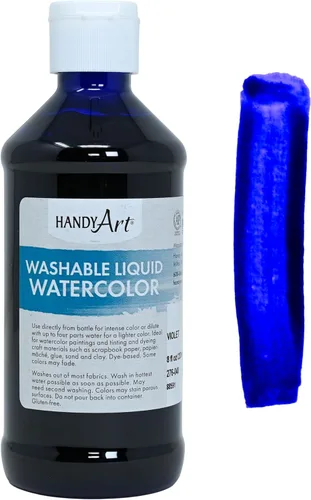 Miniatura 8 de Handy Art Acuarela líquida lavable de 8 onzas, azul