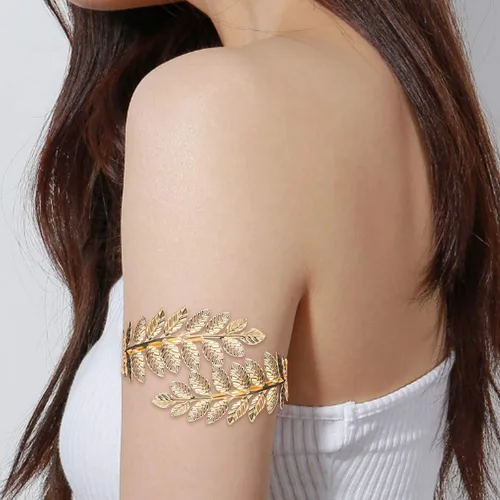 Miniatura 4 de Finrezio - Juego de 6 pulseras para brazaletes de mujer con hojas abiertas