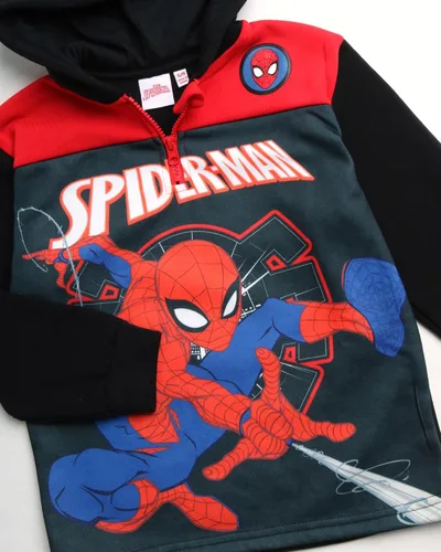 Miniatura 4 de Marvel Sudadera con capucha de forro polar Avengers para niño - Capitán América, Spider-Man, Iron Man (Tamaño 2T-18)