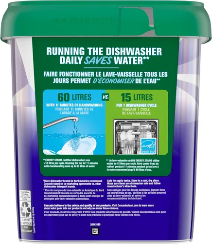 Miniatura 8 de Cascade Platinum Plus Action Pacs - Detergente para lavavajillas, aroma fresco, paquete de 51