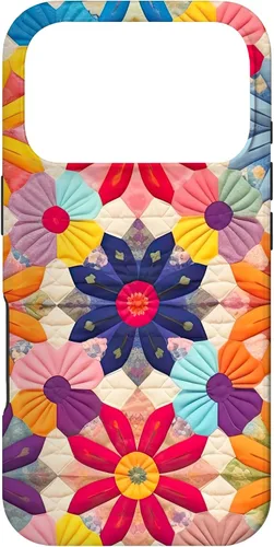 Miniatura 30 de Quilting Flower Blooms Quilt Pattern Case for iPhone 17