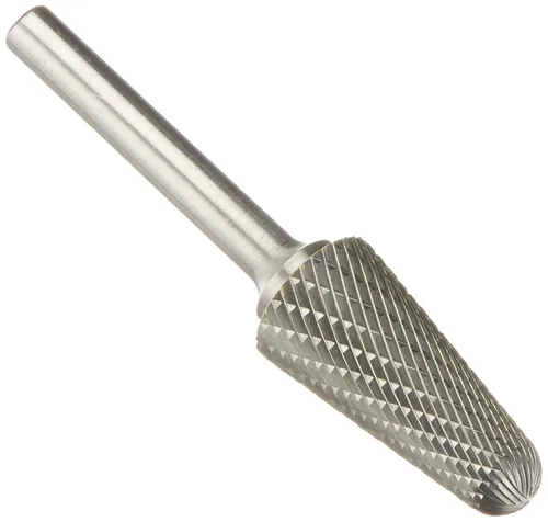 Miniatura 29 de Drill America SA-1 Rebaba de carburo/lima giratoria cilíndrica de doble corte para amoladora de troquel de 1/4" de diámetro x 5/8" de longitud
