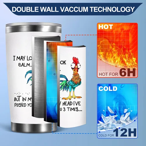 Miniatura 6 de Petitian Elección de pollo para amantes del pollo, mujeres y hombres, divertidas ideas temáticas de pollo asador, niñas para amigos, vaso de café