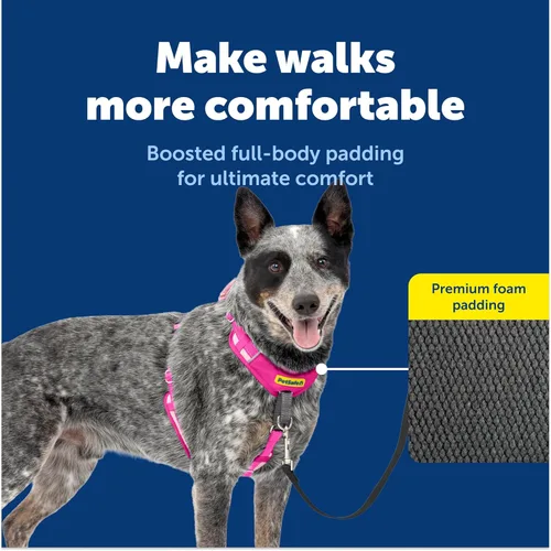 Miniatura 3 de PetSafe Easy Walk Comfort - Arnés para perro sin tirones, mejor arnés de entrenamiento para caminar, diseño acolchado de cuerpo completo, tela Rosa