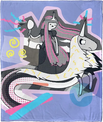 Miniatura 12 de Northwest Adventure Time - Manta de seda táctil, 50 x 60 pulgadas, Adventure Comic