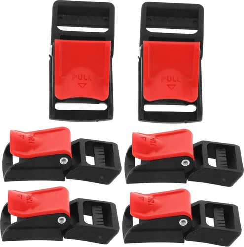 Kit de hebilla de liberación rápida de 6 piezas, hebillas de clip duraderas para cascos, accesorios de repuesto estables para conducción segura,