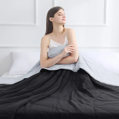 Miniatura 2 de Elegear - Edredón de enfriamiento individual Absorbs Body Heat para mantenerse fresco, cobija de enfriamiento para personas que duermen con calor