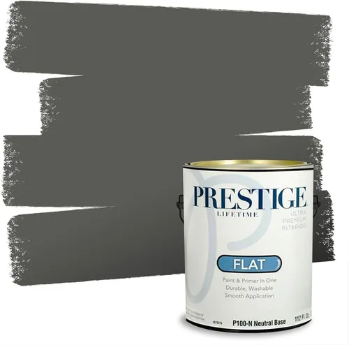 Miniatura 113 de PRESTIGE Paints - Pintura interior e imprimación en uno, 1 galón, cáscara de huevo, pimienta envejecida