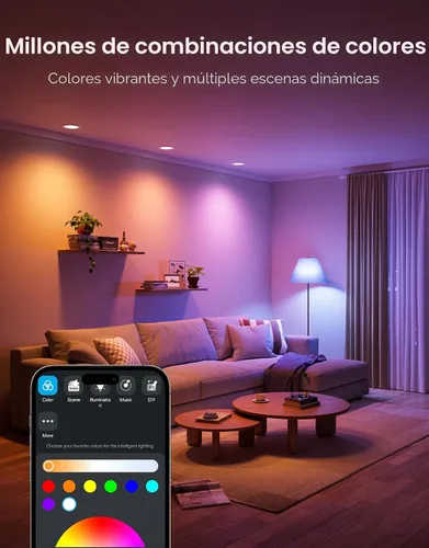 Miniatura 2 de Bombillas Inteligentes Govee BR30, Funciona con Matter, Alexa y Google Assistant, Bombilla LED, Bombillas de Luz de Inundación WiFi RGBWW que