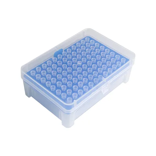 Miniatura 2 de Puntas de pipeta de 10 ul – Puntas universales de pipeta – en rack, sin ARNasa/DNasa y seguras para pirógenos, transparentes, 96 puntas/paquete