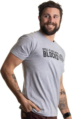 Miniatura 3 de Camiseta para hombre Still Plays with Blocks Divertida camiseta de reparación de camiones mecánico de motor para hombre