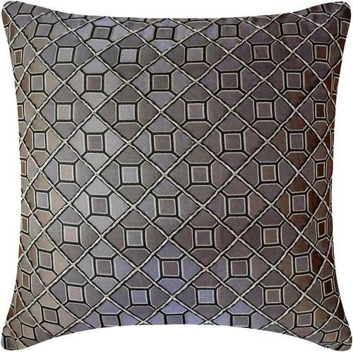 Miniatura 12 de The HomeCentric Fundas de almohada, fundas de cojín decorativas marrones para sofá de 16 x 16 pulgadas (15.7 x 15.7 in), cojines jacquard, 7. Marrón