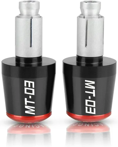 Miniatura 6 de Para Yamaha MT-03 MT03 MT 03 2014 2015 2016 2017 2018 2019 2020 motocicleta 0.866 in Agarres manillar extremos de la barra tapas tapón deslizante