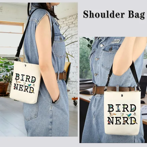 Miniatura 4 de GJTIM Ornitólogo Regalo Bird Nerd Bird Observación de Aves Cremallera Bolsa de Maquillaje para los amantes de las aves, Bird Nerd CB, M, Lindo