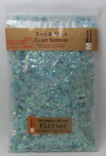 Miniatura 2 de Blue Flitter - Escamas iridiscentes de purpurina para arte de uñas, poliéster holográfico ligero, 311-4341, 1/2 oz (14 gramos)