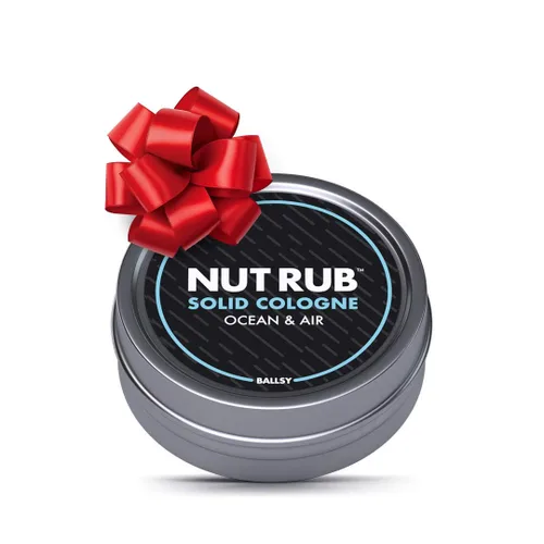 Ballsy Body & Groin Rub, colonia para todas partes, con cera de abejas, aceite de semilla de coco y girasol, océano y aire, 0.85 onzas