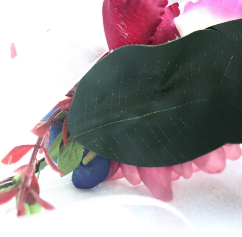 Miniatura 5 de DreamLily Corona de pelo de peonía para sesión de fotos, corona de flores de bosque de maternidad BC44, Estilo 1 Púrpura Oscuro