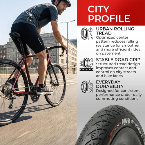 Miniatura 4 de Fincci Par de neumáticos plegables 37-622 de 700x35c con protección antipuntura de 0.039 in para ciclo, carretera, montaña, MTB, híbrida, turismo