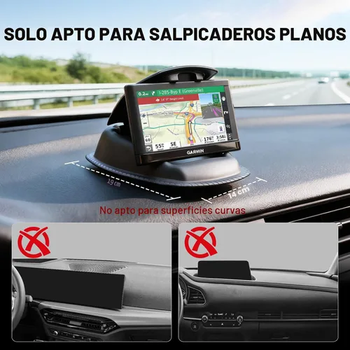 Miniatura 6 de APPS2Car Soporte de Montaje GPS para Coche y Camión, Soporte Antideslizante con Bolsa de Frijoles GPS para Tablero 2-en-1 Anti-Deslizante