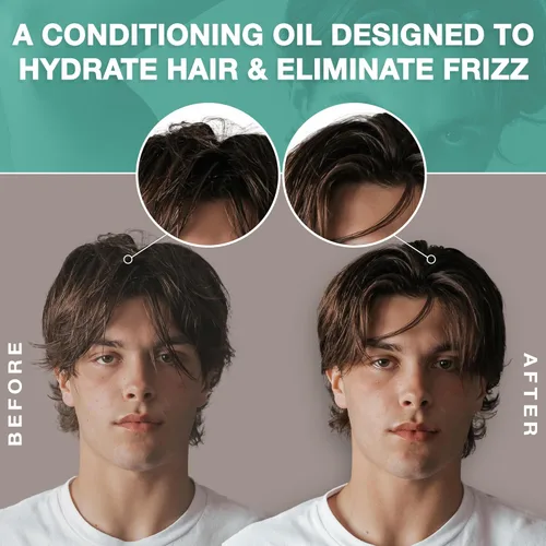 Miniatura 5 de CRVFT - Acondicionador diario sin enjuague para hombres [aceite] Suministro de 30 días Hidratante para cabello para hombres Aceite