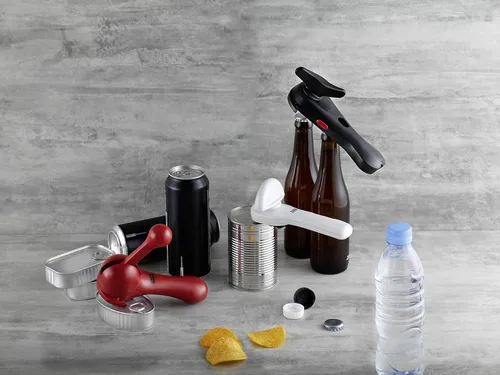 Miniatura 5 de KUHN RIKON Abridor de agarre sin esfuerzo para frascos y botellas, 10 x 5 x 2.25 pulgadas, blanco