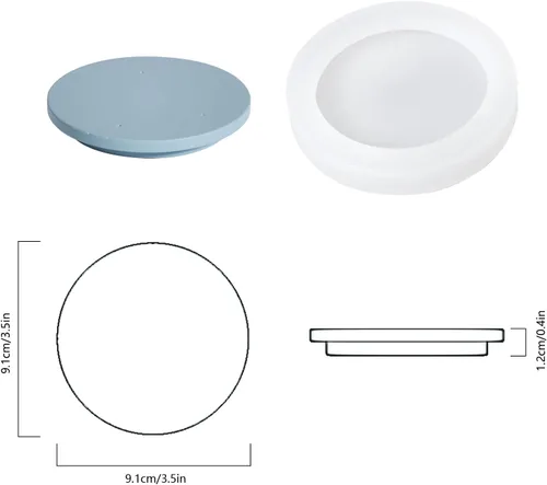 Miniatura 6 de BOOWAN NICOLE Nórdico Simple Estilo Cemento Vela Tarro Molde de Silicona Molde de Contenedor de Vela de Concreto Recipiente de Decoración