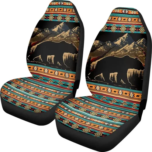 Miniatura 21 de 250 Years Car Seat Covers Set of 2 Eagle Flag Car Seat Cover Protector Front Seats Patriotic Auto Interior Accessories Stretch Polyester Fabric