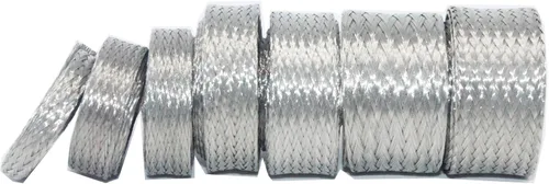 Miniatura 10 de Funda de blindaje de cable trenzado de cobre estañado, revestimiento de telar de alambre de metal, protector EMI RFI ESD, malla de conexión a tierra