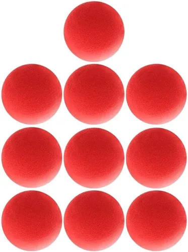 Miniatura 3 de 10 bolas de esponja rojas, herramientas mágicas suaves, ligeras, mini bolas de esponja mágicas, accesorios de truco de comedia clásica de calle