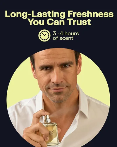 Miniatura 5 de PB ParfumsBelcam Classic Match CM Eau De Toilette Spray, fragancia fresca y elegante para hombres, notas amaderadas y florales, aroma duradero