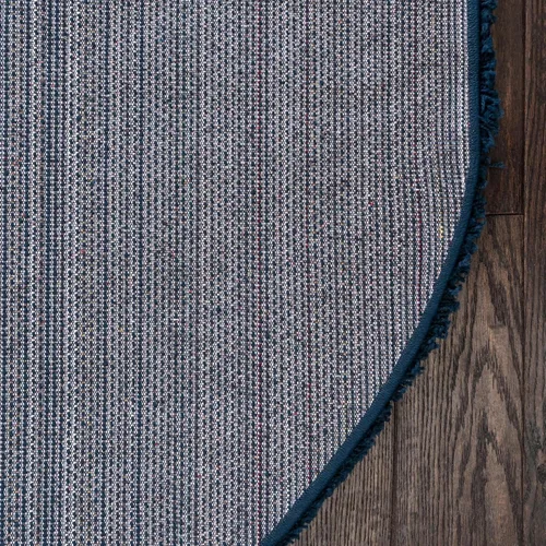 Miniatura 10 de Unique Loom Colección Solid Shag - Alfombra de área (ovalada de 8' x 10', azul zafiro/azul marino)
