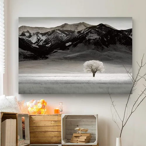 Miniatura 29 de Renditions Gallery - Impresiones de arte natural en lienzo, puesta de sol vespertina en playa de arena tranquila, obra de arte para colgar