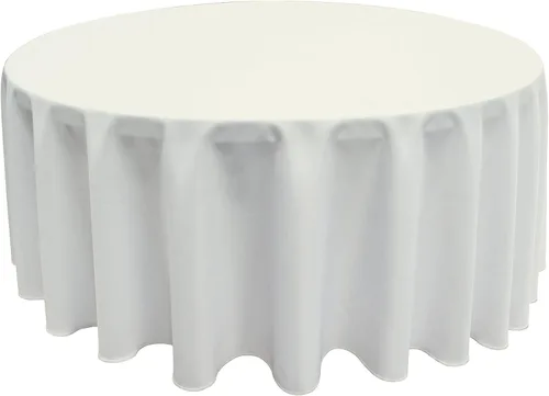 Miniatura 18 de GEFEII Servilletas de tela de poliéster sólido de 18 x 18 pulgadas para cocina, mantel rectangular cuadrado redondo para bodas, fiestas