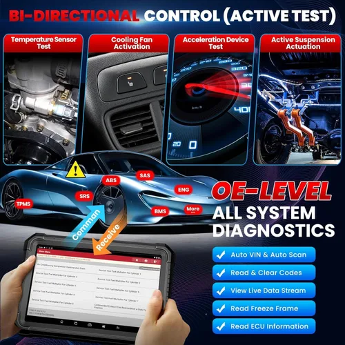 Miniatura 6 de LAUNCH X431 PRO3S+ Elite, herramienta de escaneo bidireccional todo en uno 2026 con protocolos J2534, escáner de camiones HD, mapa de topología