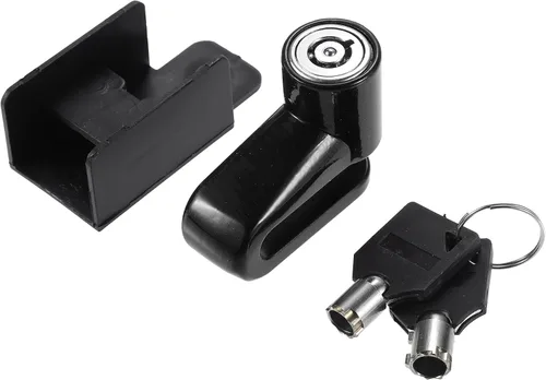 X AUTOHAUX 1 Unidades Motocicleta antirrobo de alambre de acero bloqueo disco freno rueda bloqueo conjunto scooter eléctrico accesorio negro