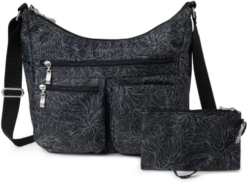 Miniatura 116 de Baggallini womens Everywhere Bagg Crossbody Women 11x9 Lightweight Nylon Hobo Water-resistant Travel Bag W/Rfid