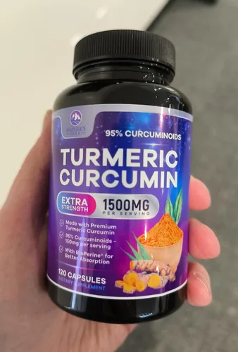 Miniatura 3 de Suplemento de curcumina de cúrcuma – 95% curcuminoides con cúrcuma orgánica y jengibre, extracto de pimienta negra BioPerine para una mejor
