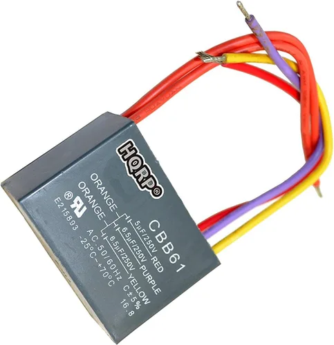 Miniatura 21 de HQRP Condensador compatible con ventilador de techo Hampton Bay 4.5uf+5uf+6uf 4-Wire CBB61