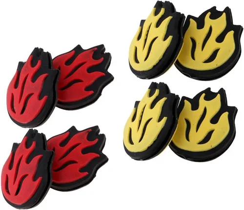 Miniatura 10 de SM SunniMix 4 pares de raquetas de tenis, amortiguadores de vibraciones, amortiguadores a prueba de golpes, piezas de repuesto, accesorios 4 pares #1