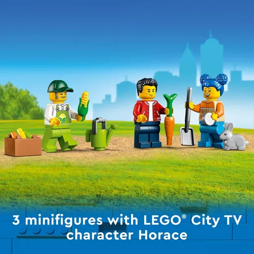 Miniatura 5 de LEGO City Van del Mercado de Granjeros 60345 - Juego de juguetes de construcción para niños, niñas y niños a partir de 5 años; Tienda de granja
