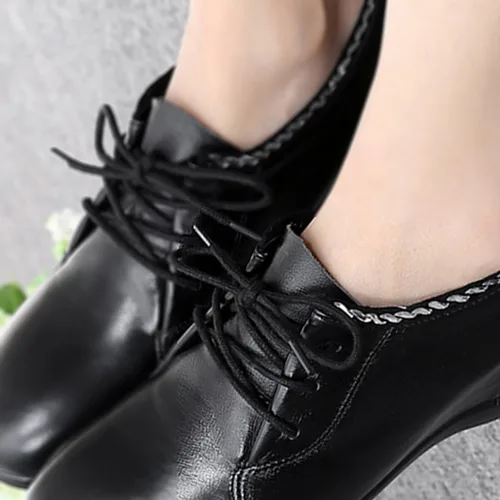Miniatura 6 de Cordones redondos encerados (2 pares) - para zapatos de vestir Oxford, botas, cordones de cuero para zapatos