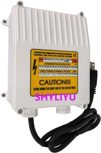 Miniatura 5 de Caja de control sumergible de la bomba de agua profunda 1.5Hp, 60uf 25A, caja del controlador de las bombas,Accesorios de la bomba Caja de control