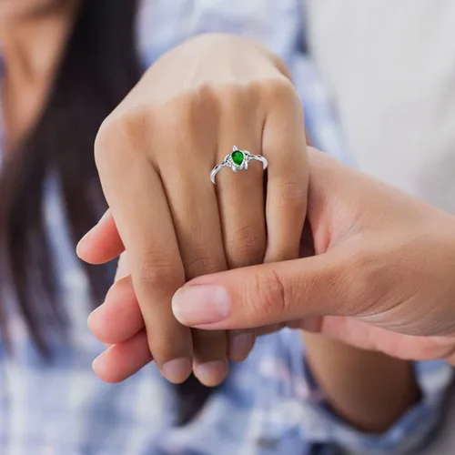 Miniatura 10 de Anillo ajustable de tortuga marina de plata de ley 925 con nudo celta tortuga Rin verano océano playa tortuga joyería para mujer
