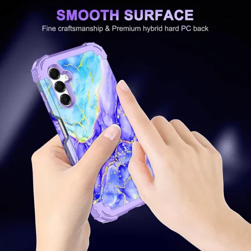Miniatura 7 de Casetego Funda para Galaxy A16 5G, Tres Capas de Alta Resistencia Robusta a Prueba de Golpes, Protección Completa Rugosa de PC Duro + Parachoques