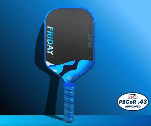 Miniatura 2 de Pala de pádel Friday Fever, fibra de carbono T700 en capa triple sin tratar, construcción de 3ª generación, espuma de doble filo, certificada USAP
