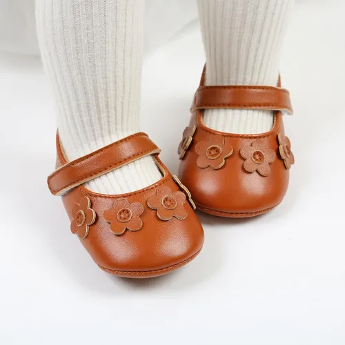Miniatura 3 de Zapatos planos Mary Jane para bebés y niñas, mocasines de goma, suela suave, zapatos de vestir de princesa para niñas pequeñas