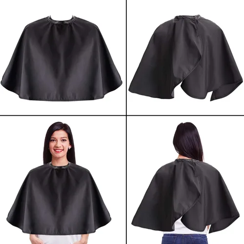 Miniatura 5 de Noverlife Maquillaje Cabo Shortie Makeover Bib Salón de Belleza Smock para Clientes Peine Barba Afeitado Peluquería Champú Capa